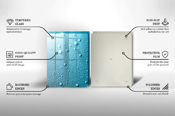 Induction hob cover Drops of water