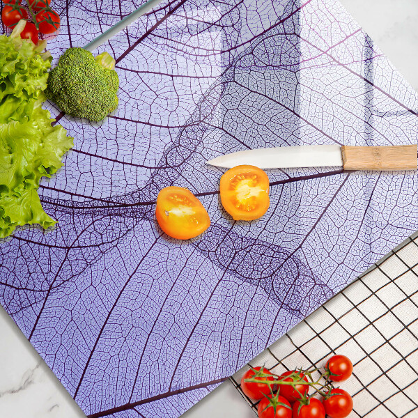 Induction hob cover Leaves with veins