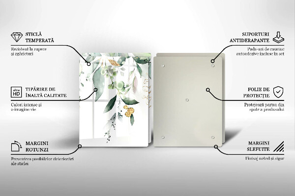 Work surface savers Watercolor leaves