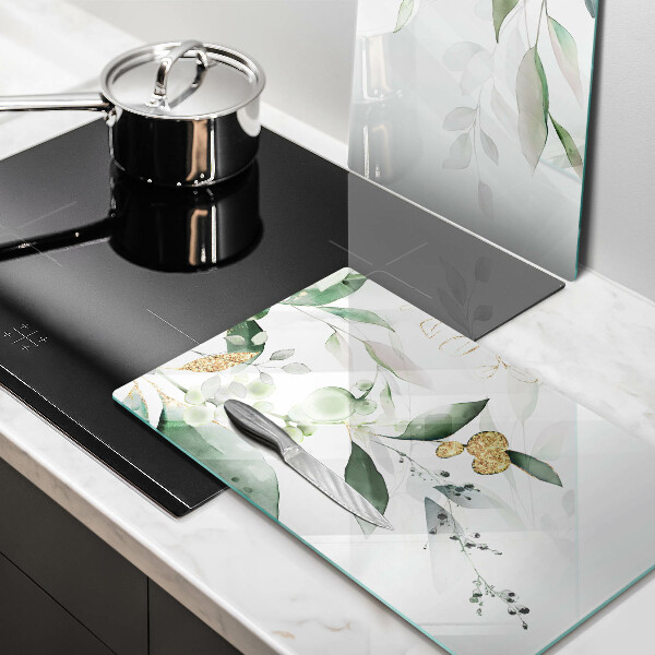 Work surface savers Watercolor leaves