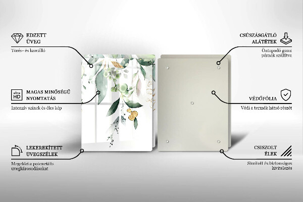 Work surface savers Watercolor leaves