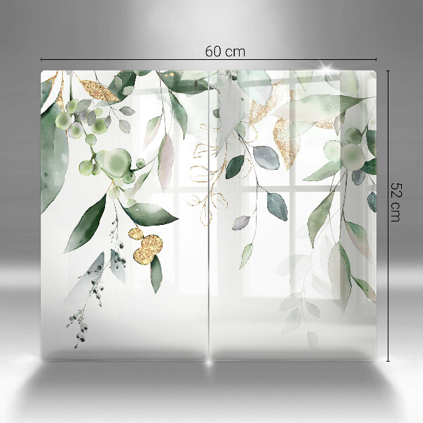 Work surface savers Watercolor leaves