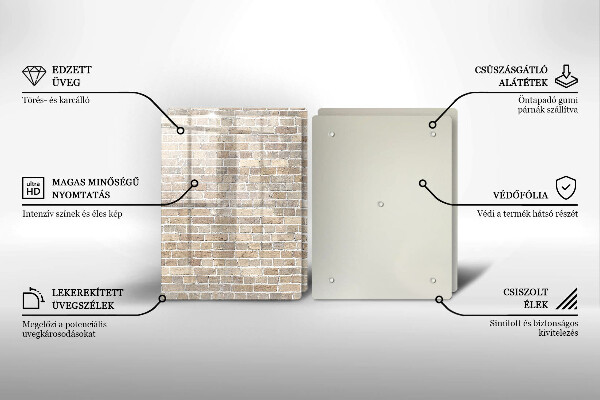 Work surface savers Wall bright bricks