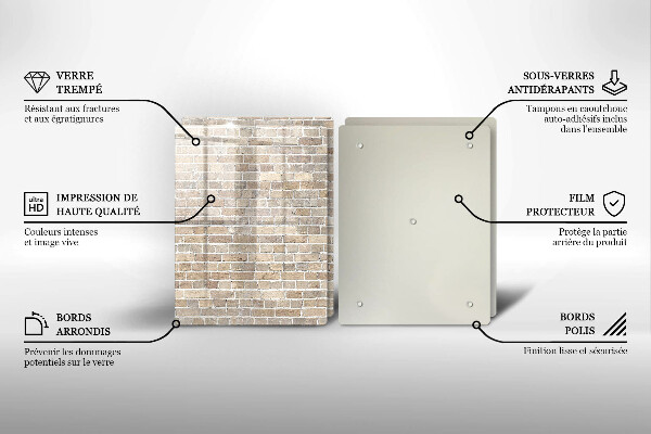 Work surface savers Wall bright bricks