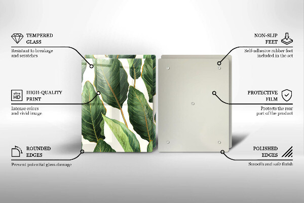 Work surface savers Banana leaves