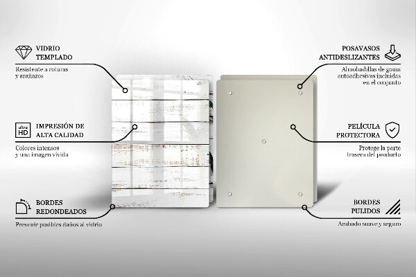 Work surface savers Old boards and leaves