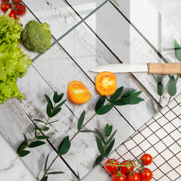 Work surface savers Old boards and leaves