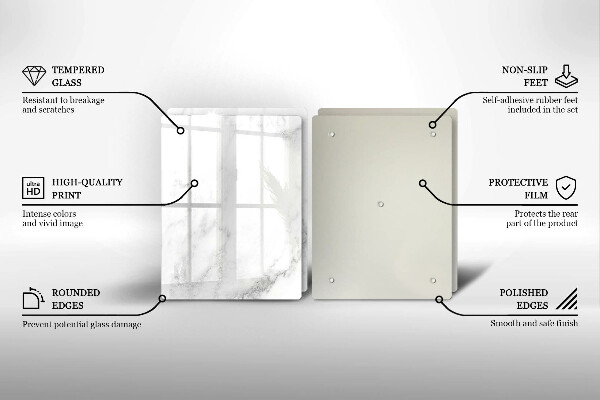 Induction hob cover Modern marble