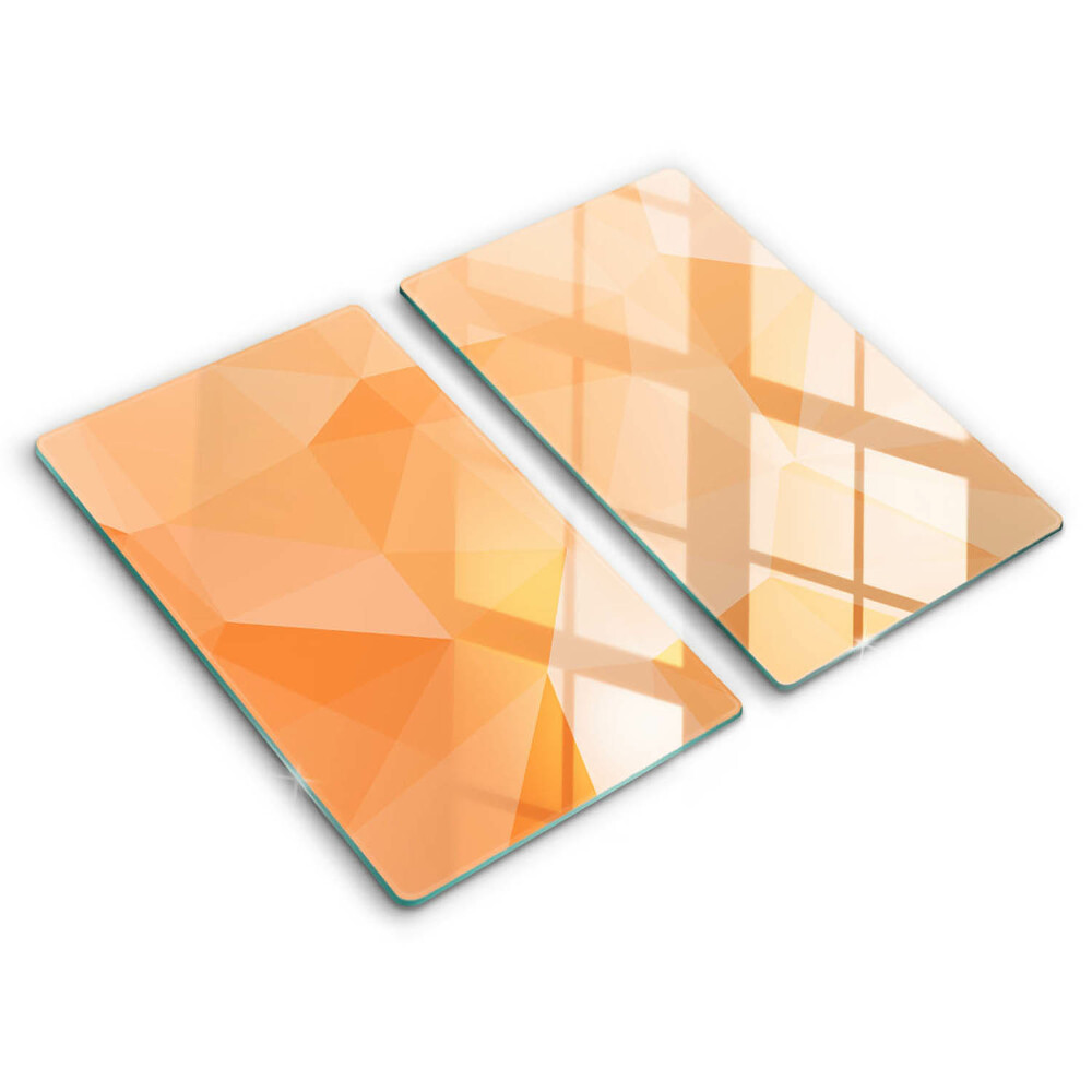 Induction hob cover Geomeric background
