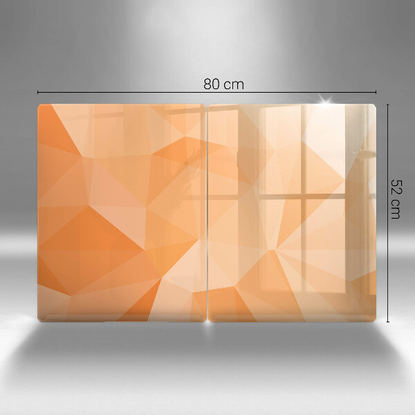 Induction hob cover Geomeric background