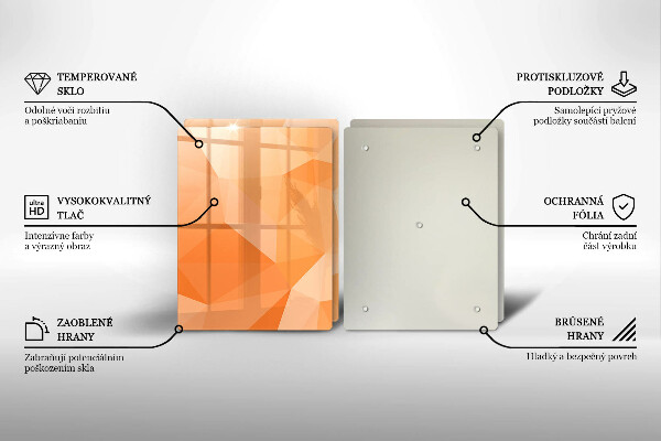 Induction hob cover Geomeric background