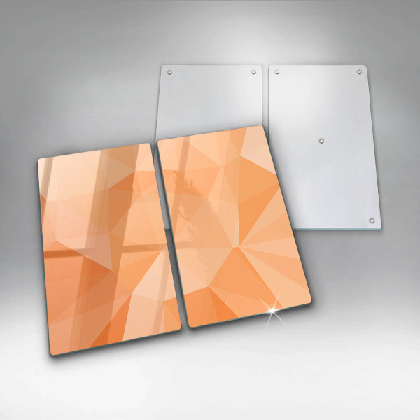 Induction hob cover Geomeric background