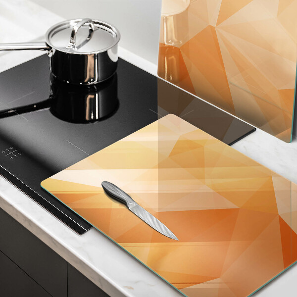 Induction hob cover Geomeric background