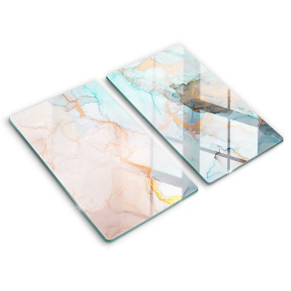 Induction hob cover Marble abstraction