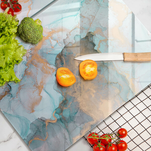 Induction hob cover Marble abstraction