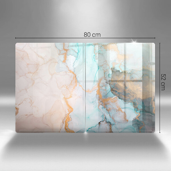 Induction hob cover Marble abstraction