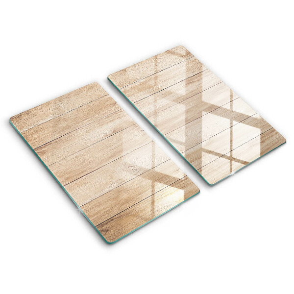 Induction hob cover Wooden planks