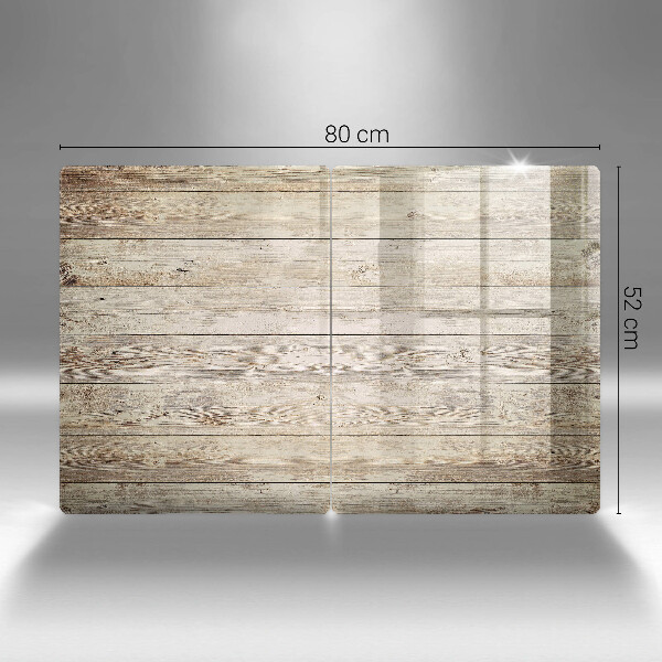 Induction hob cover Wooden planks