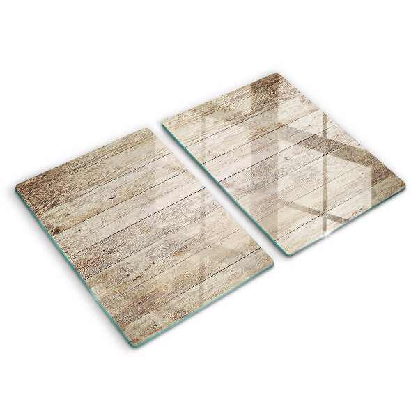 Induction hob cover Wooden planks