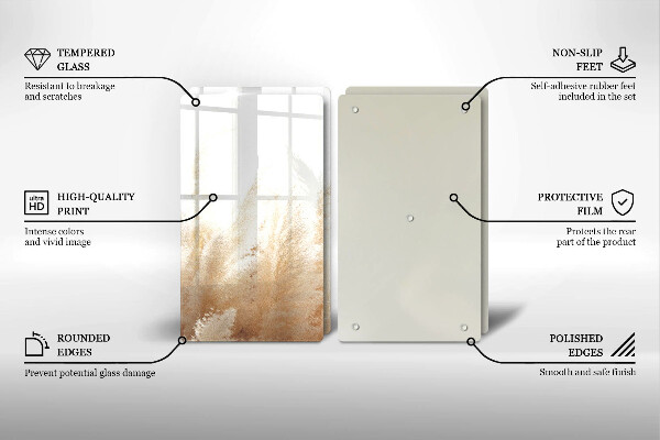 Work surface savers Pampas grass