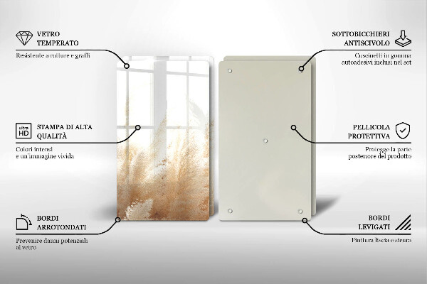 Work surface savers Pampas grass