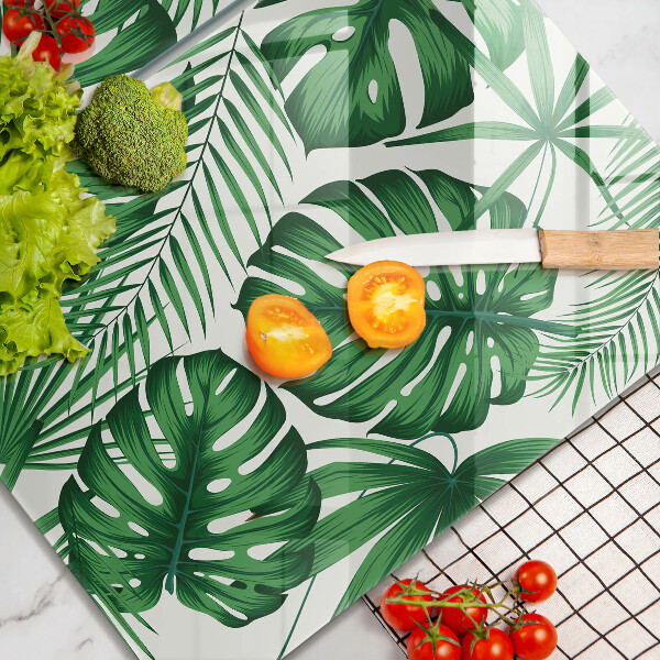 Kitchen worktop protector Monstera leaves
