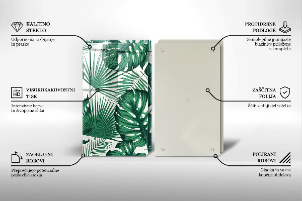 Kitchen worktop protector Monstera leaves
