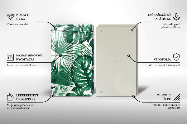 Kitchen worktop protector Monstera leaves