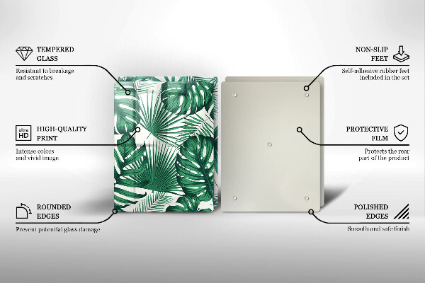 Kitchen worktop protector Monstera leaves