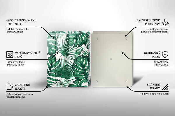 Kitchen worktop protector Monstera leaves