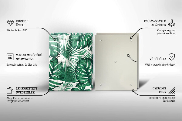 Kitchen worktop protector Monstera leaves