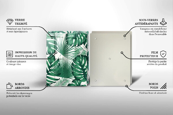 Kitchen worktop protector Monstera leaves