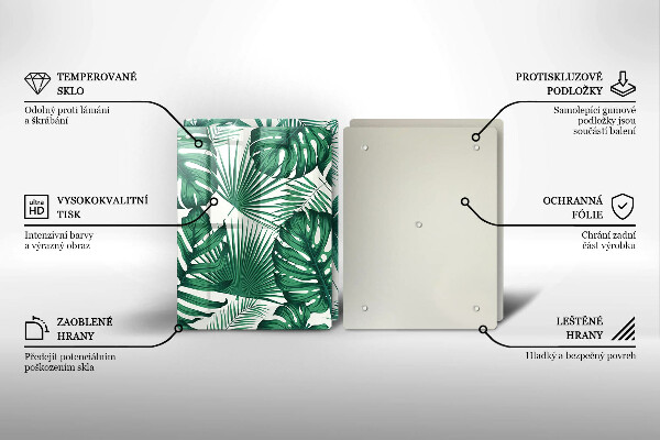 Kitchen worktop protector Monstera leaves