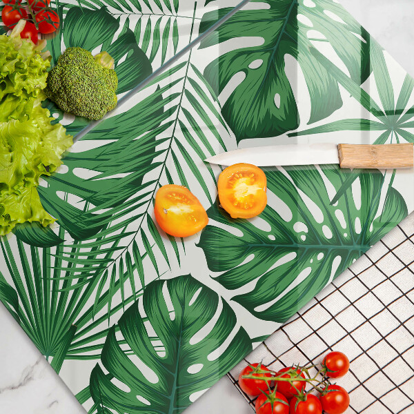Kitchen worktop protector Monstera leaves