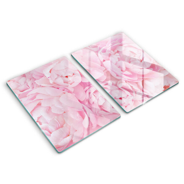 Kitchen worktop protector Delicate peonies
