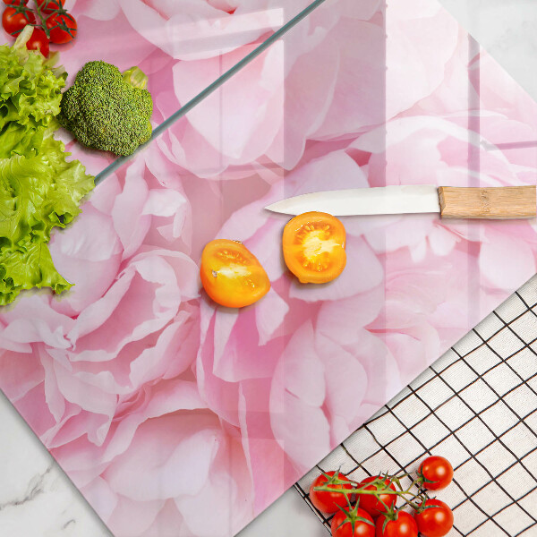 Kitchen worktop protector Delicate peonies