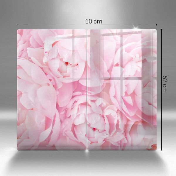 Kitchen worktop protector Delicate peonies