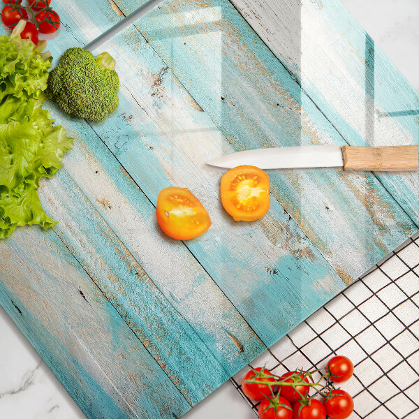 Induction hob cover Vintage wood boards