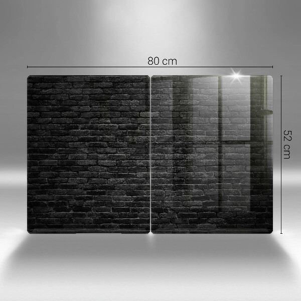 Induction hob cover Brick wall