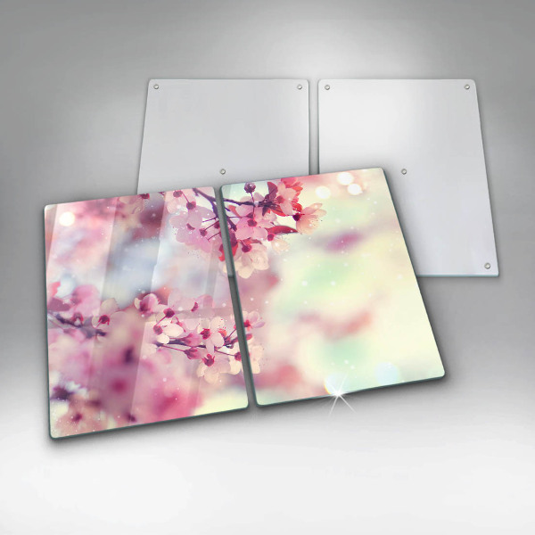 Induction hob cover Nature apple flowers