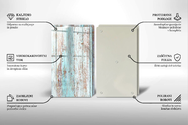 Induction hob cover Old vintage boards