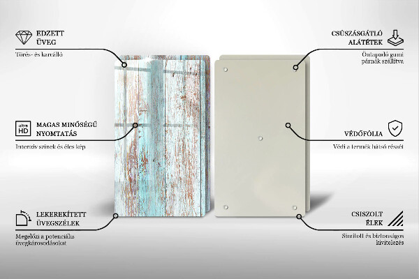 Induction hob cover Old vintage boards