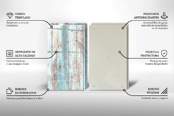 Induction hob cover Old vintage boards