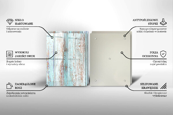 Induction hob cover Old vintage boards