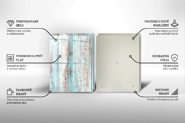 Induction hob cover Old vintage boards