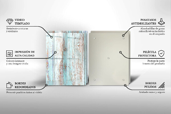 Induction hob cover Old vintage boards