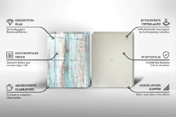 Induction hob cover Old vintage boards