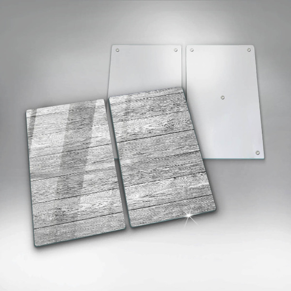 Induction hob cover Wood old boards