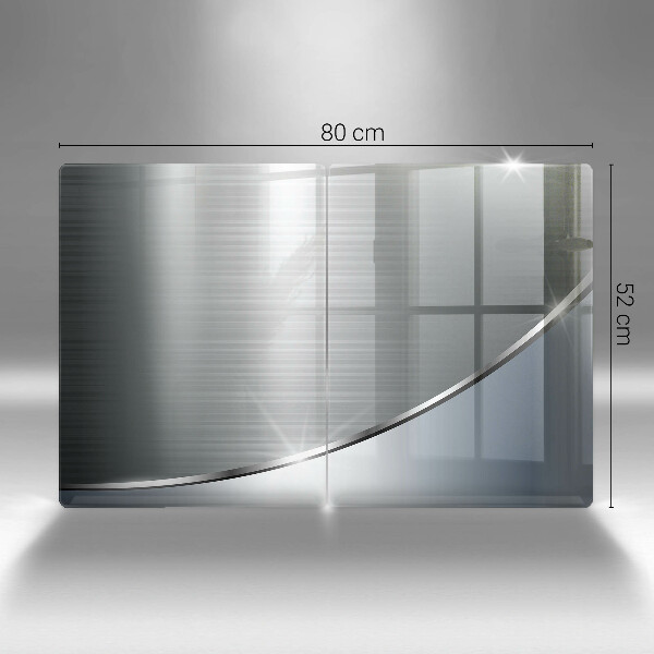 Induction hob cover Pattern metal abstraction