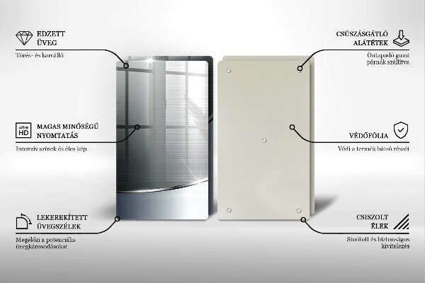 Induction hob cover Pattern metal abstraction